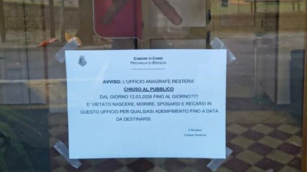 O prefeito da pequena cidade de Brescia: 