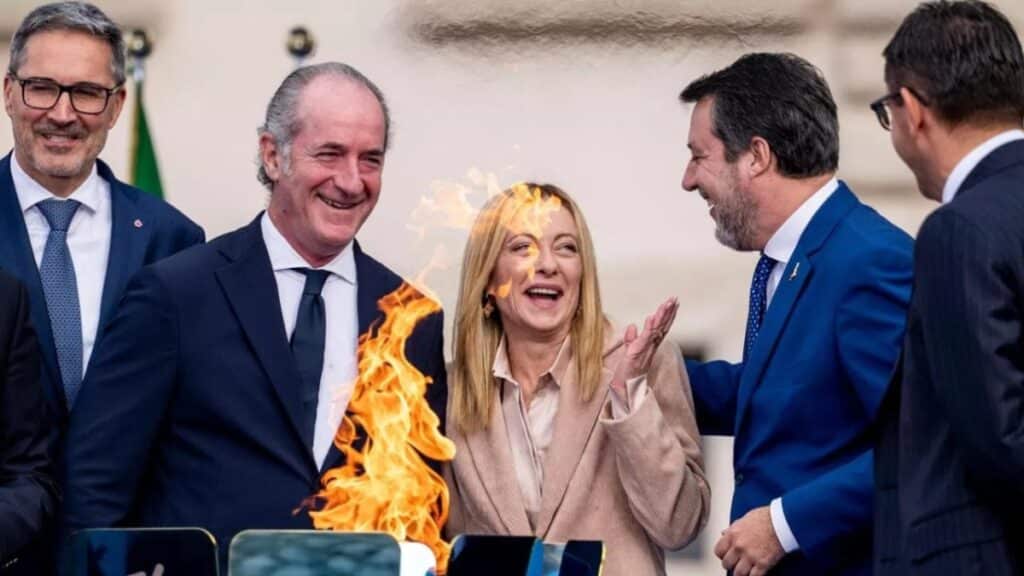 Giorgia Meloni admite que o governo pode enfrentar um desgaste insustentável até 2027 e já sonda aliados sobre antecipar as eleições gerais na Itália.