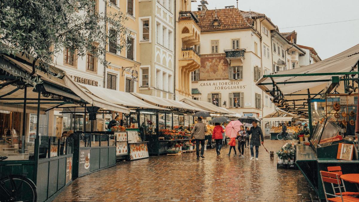 Bolzano, no norte da Itália. A província italiana está entre as regiões da Europa com maior expectativa de vida, segundo dados do Eurostat.