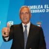 Gabriele Gravina: presidente da Federação Italiana de Futebol (FIGC). Governo quer a sua cabeça.