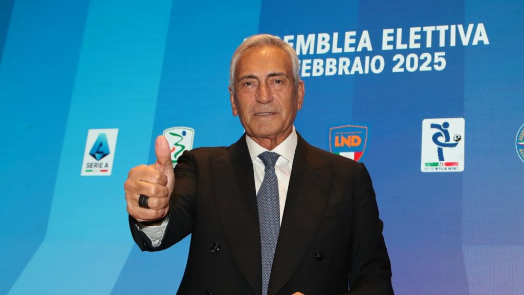Gabriele Gravina: presidente da Federação Italiana de Futebol (FIGC). Governo quer a sua cabeça.