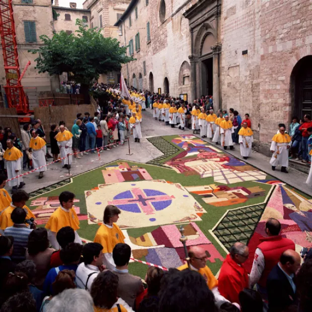 Infiorate de Corpus Christi, em Spello