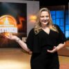 A apresentadora Mariangela Zan no cenário do programa Aparecida Sertaneja, na TV Aparecida, que exibe uma noite italiana nesta segunda-feira (1/6)