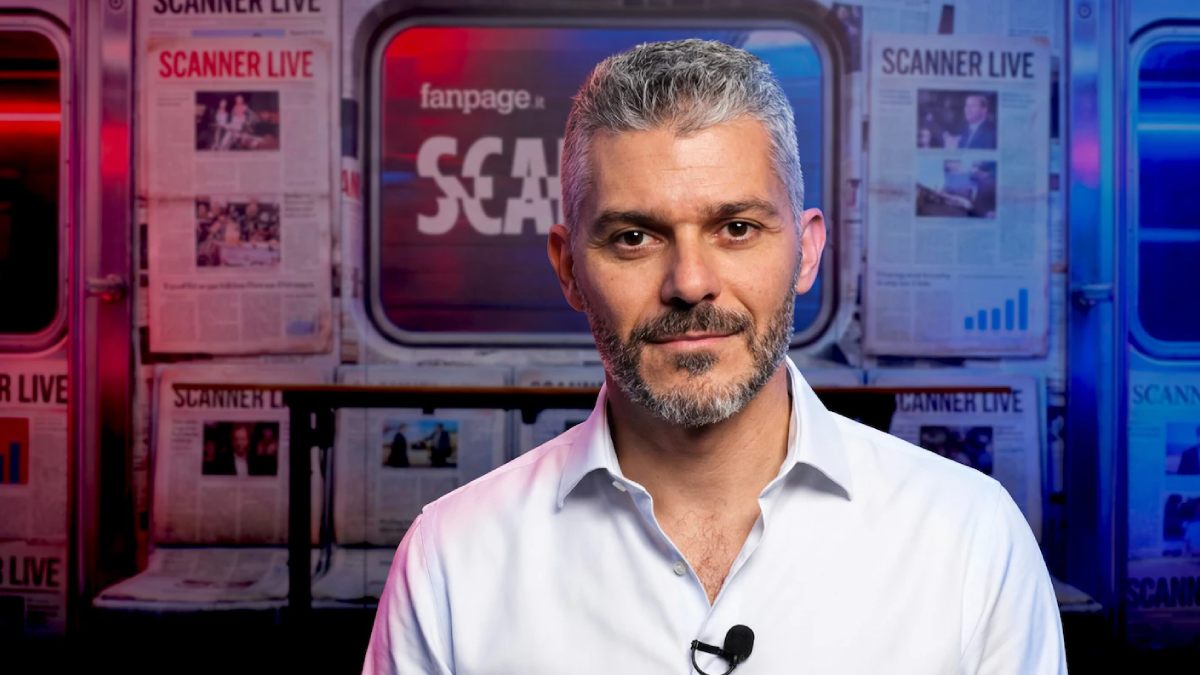 Valerio Nicolosi, criador e apresentador do podcast diário "Scanner" e do programa "Scanner Live" da Fanpage.