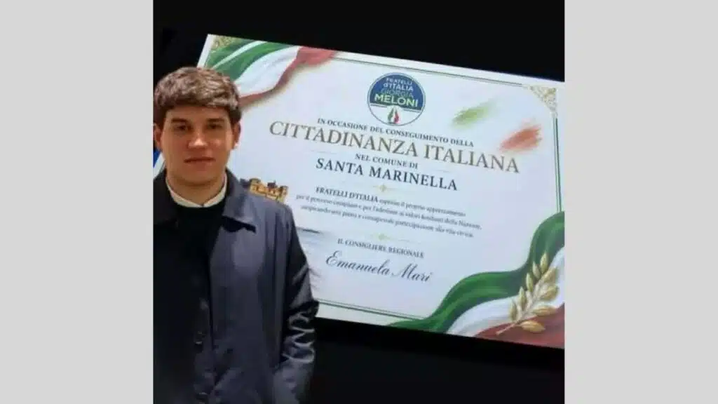 Local chapter of FdI, Meloni's party, distributes "citizenship diplomas" and sparks controversy.