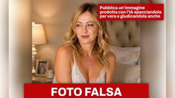 Giorgia Meloni denuncia circulação de fotos falsas criadas por inteligência artificial