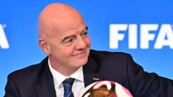 O presidente da Fifa, Gianni Infantino. A declaração que irritou a Itália foi feita em entrevista à CazéTV, em 11 de junho de 2026.