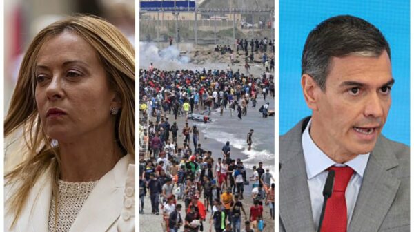 Premiê espanhol reage ao fechamento de rotas aéreas e marítimas citando 478,6 mil entradas irregulares pelo território italiano desde 2021.
