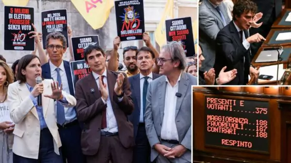 Por um voto, Câmara italiana rejeita emenda e expõe rachadura na base de Meloni