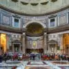 Visitors walk through the interior of the Pantheon in Rome, a monument that will have daily nighttime openings in August 2026. Photo: Depositphotos