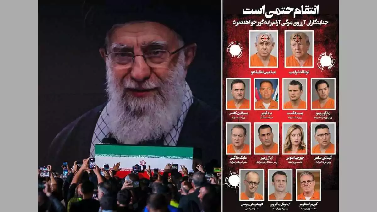 A primeira-ministra da Itália, Giorgia Meloni, apareceu com uniforme laranja de detenta em uma espécie de “lista negra” publicada pelo jornal iraniano Hamshari.