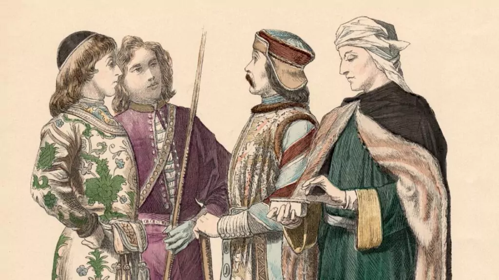 Ilustración sobre el origen de los apellidos italianos.