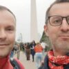Alberto Zago e Emanuele Danese durante a missão pela América do Sul para documentar o legado da imigração vêneta | Foto: Divulgação