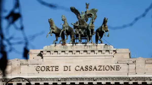 La sede della Corte Suprema di Cassazione a Roma, che analizzerà a dicembre la controversia relativa alla presentazione dei documenti nei casi di cittadinanza italiana.