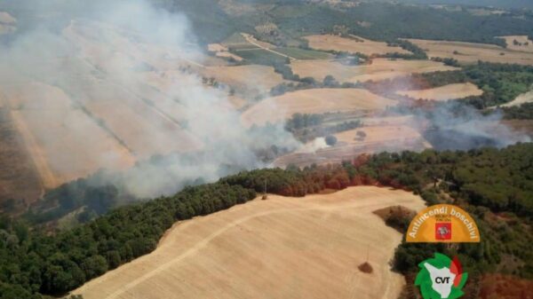Novos incêndios na Toscana atingem Maremma e região de Arezzo