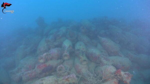 Naufrágio romano do século 2 a.C. é descoberto no fundo do mar da Sicília