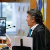 Luiz Fux durante sessão do Supremo Tribunal Federal. O voto do ministro completou o placar de 10 a 0 no julgamento dos embargos da ADI 7196 | Foto: STF