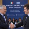 Antonio Tajani e Javier Milei