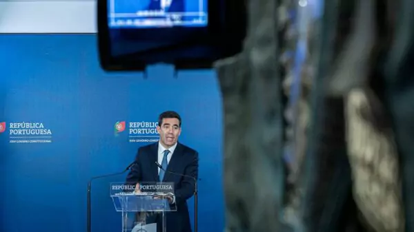 Pronunciamento oficial do governo português | Foto: Reinaldo Rodrigues