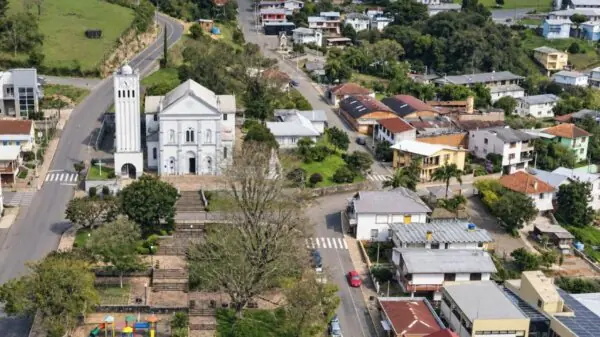 Vista de Nova Roma do Sul, na Serra Gaúcha, município onde o sobrenome Rossi alcança concentração de cerca de 3,2% da população | Foto: Turismo Nova Roma do Sul