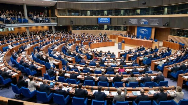 Plenário do Parlamento Europeu durante sessão legislativa | Foto: divulgação/Parlamento Europeu
