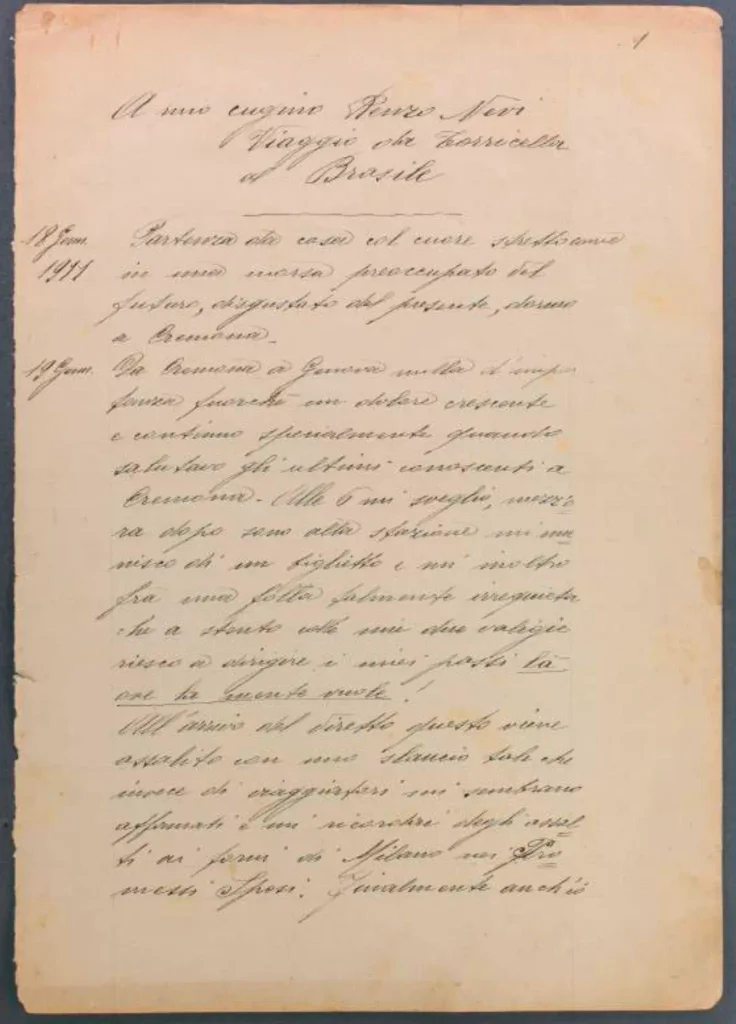 Leitores poderão ver a própria carta, com a caligrafia, as correções e as marcas deixadas no papel há mais de um século | Foto: acervo histórico