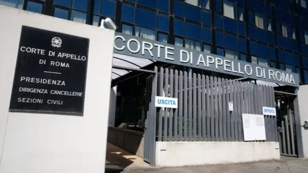Fachada da Corte d’Appello di Roma, tribunal que manteve a rejeição de uma ação de cidadania italiana por apresentação tardia de documentos | Foto: Alamy