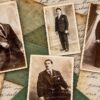 Colagem produzida a partir de retratos históricos presentes no material iconográfico associado ao projeto “I Diari Raccontano”, usado como referência para a história de Diletto Manzini | Foto: Fondazi