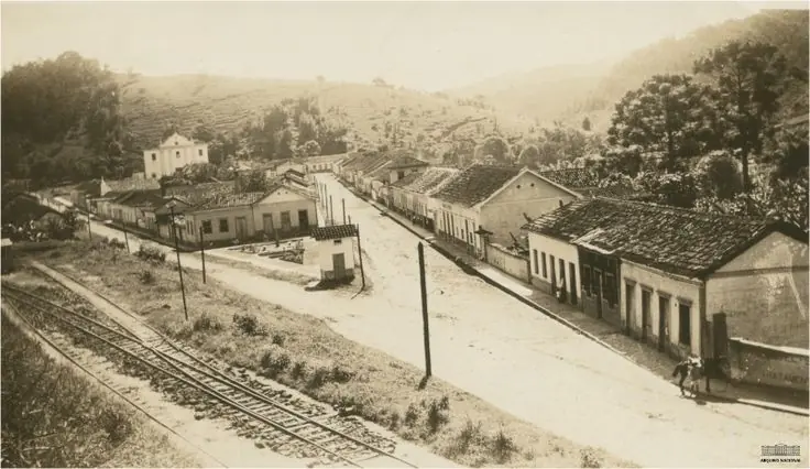 Vista histórica de Valença, no interior do Rio de Janeiro, região para onde Diletto Manzini seguiu após chegar ao Brasil em 1889 | Foto: Acervo histórico