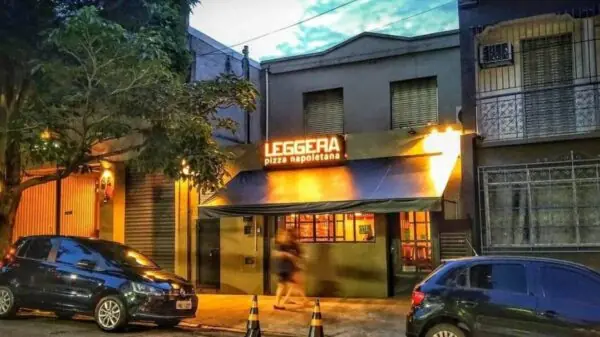 Fachada da Leggera Pizza Napoletana, em São Paulo, brasileira mais bem colocada no ranking 50 Top Pizza World 2026 | Foto: Divulgação