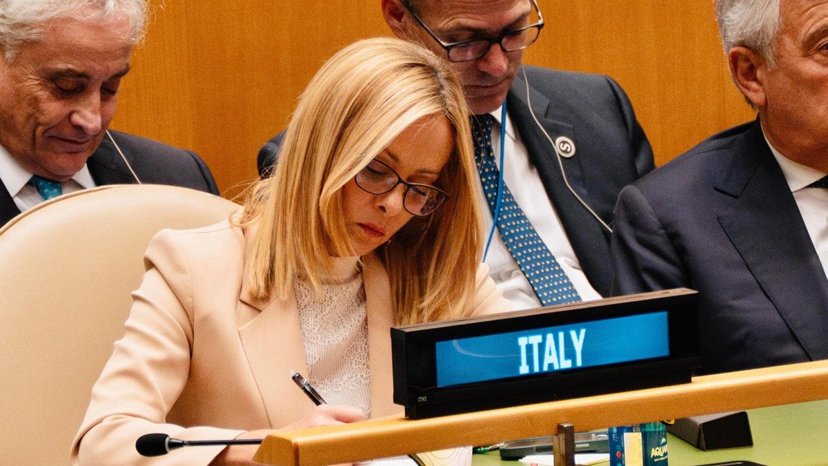 Meloni não vai à Assembleia Geral da ONU e manda Tajani em seu lugar