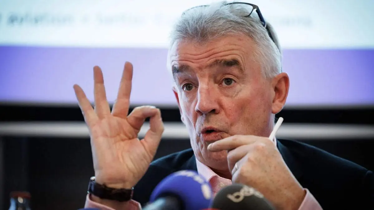 Michael O'Leary, presidente-executivo da Ryanair, prevê aumento de até 20% nas passagens aéreas na Europa em 2027