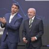 Lula e Flávio Bolsonaro durante debate do segundo turno, realizado no domingo (18), em São Paulo | Foto: Reprodução