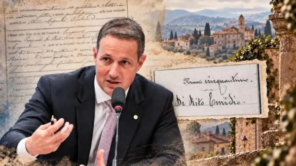 Guilherme Derrite, eleito senador por São Paulo com votação recorde, tem antepassados identificados em diferentes regiões da Itália | Foto: Marina Ramos/Agência Câmara/Montagem Italianismo